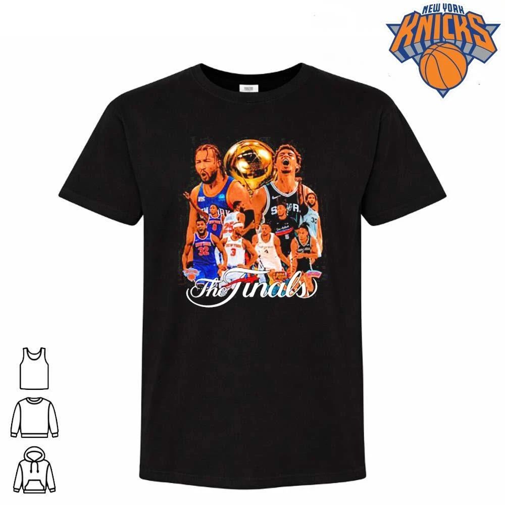 New York Knicks vs San Antonio Spurs Jalen Brunson Victor Wembanyama Championship Trophy The Finals Basketball Graphic Vintage NBA Finals 2026 Shirt