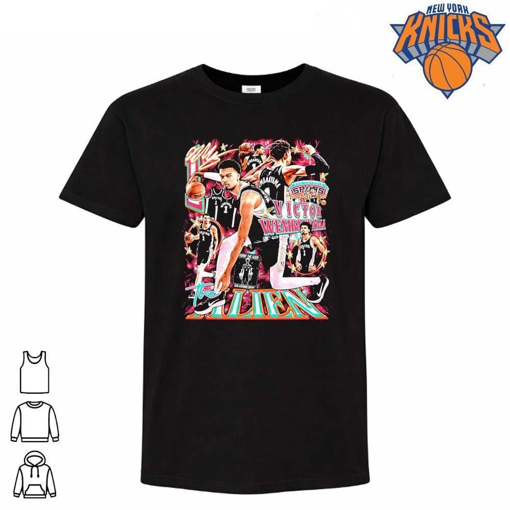 Victor Wembanyama The Alien San Antonio Spurs NBA Finals 2026 Game 1 Bootleg Vintage Graphic Shirt