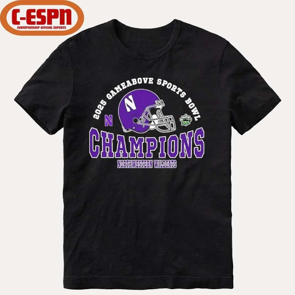 Northwestern Wildcats 2025 Gameabove Sports Bowl Champions Shirt