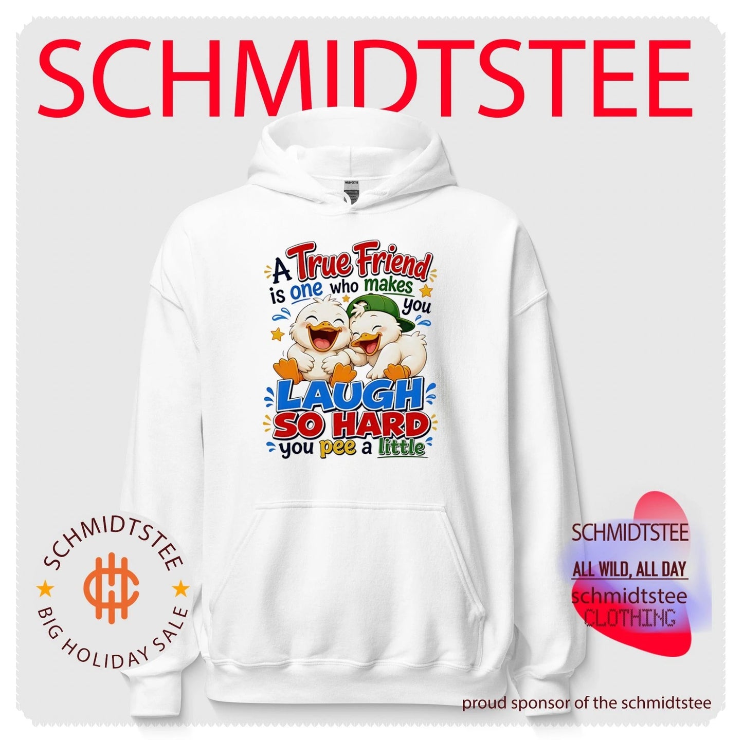 A true friend is one who makes you laugh so hard duck cartoon shirt