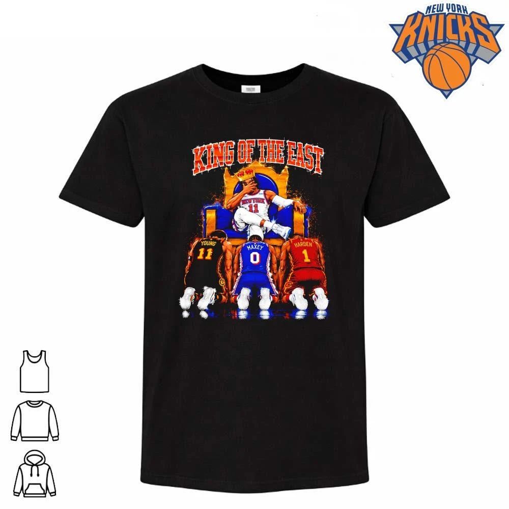 New York Knicks Jalen Brunson King Of The East Young Maxey Harden NBA Finals 2026 Shirt