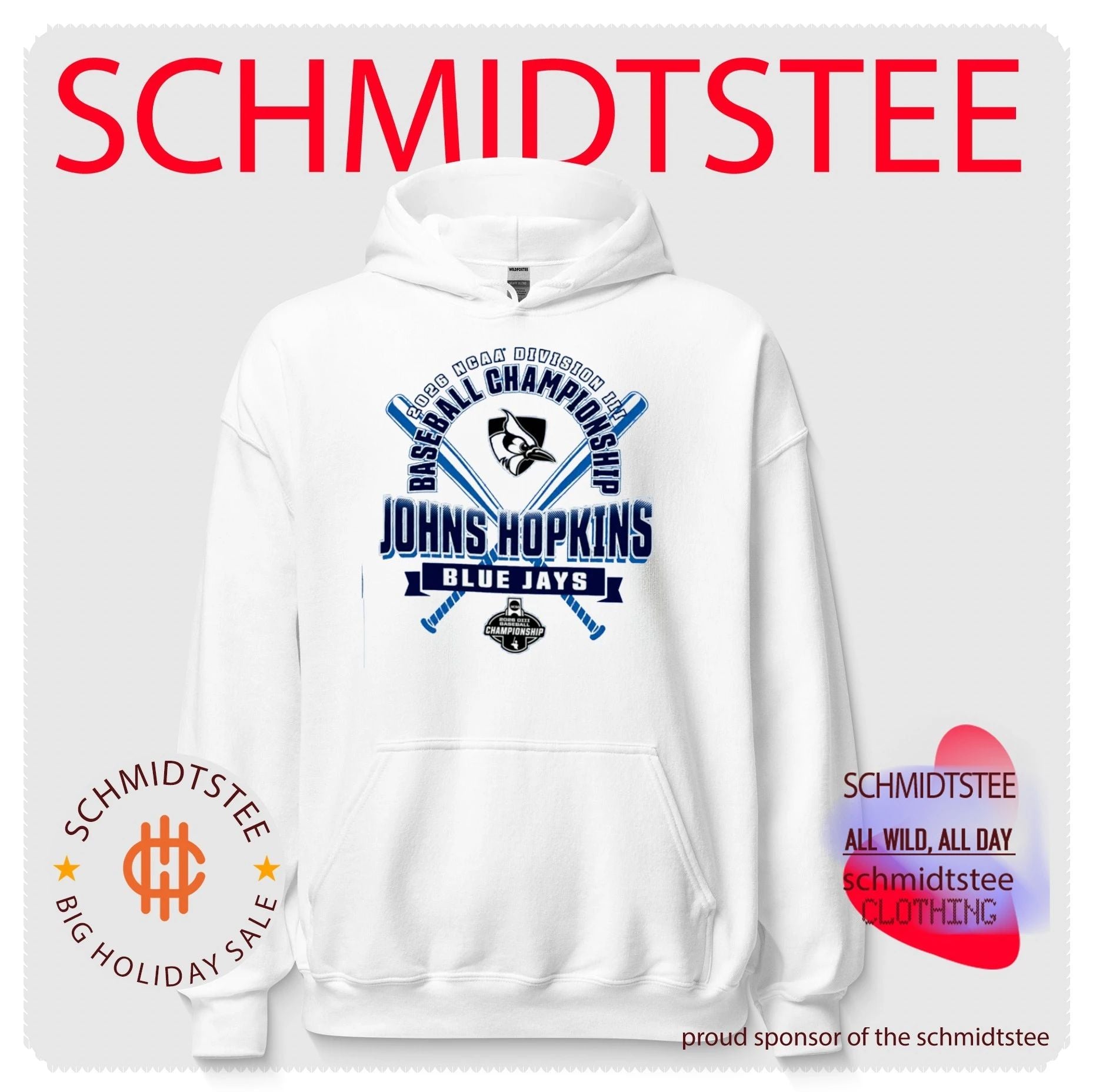 Johns Hopkins Blue Jays 2026 NCAA Division III Baseball Championship shirt