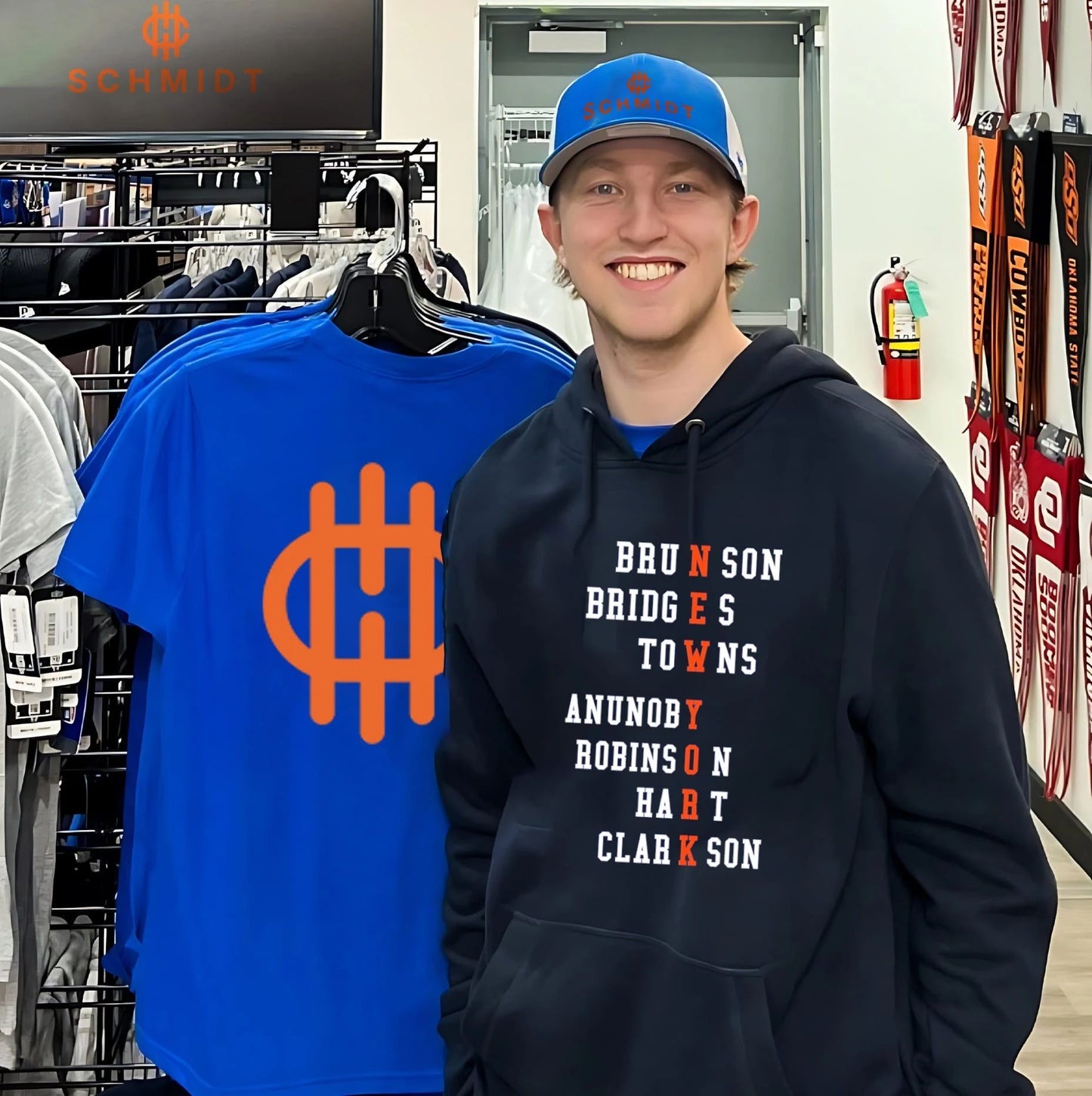 New York Knicks players names as team name shirt