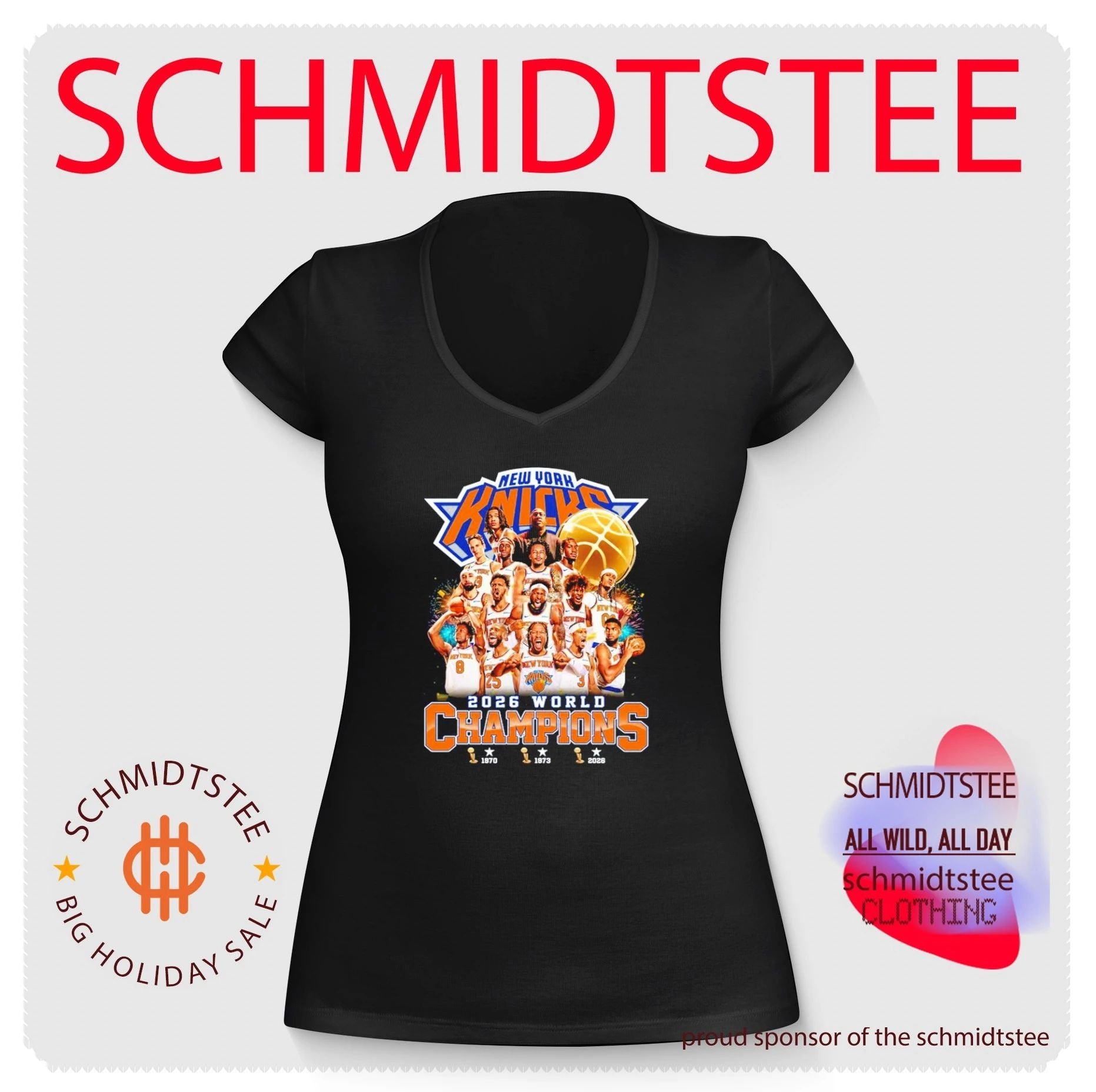 New York Knicks 2026 World Champions all team 3 Time shirt