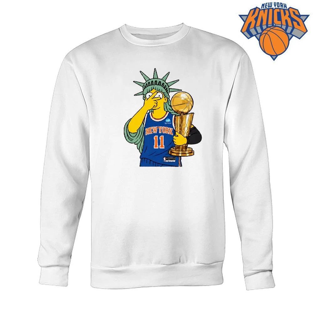 New York Knicks Champions NBA 2026 Lisa Simpson Statue of Liberty Shirt