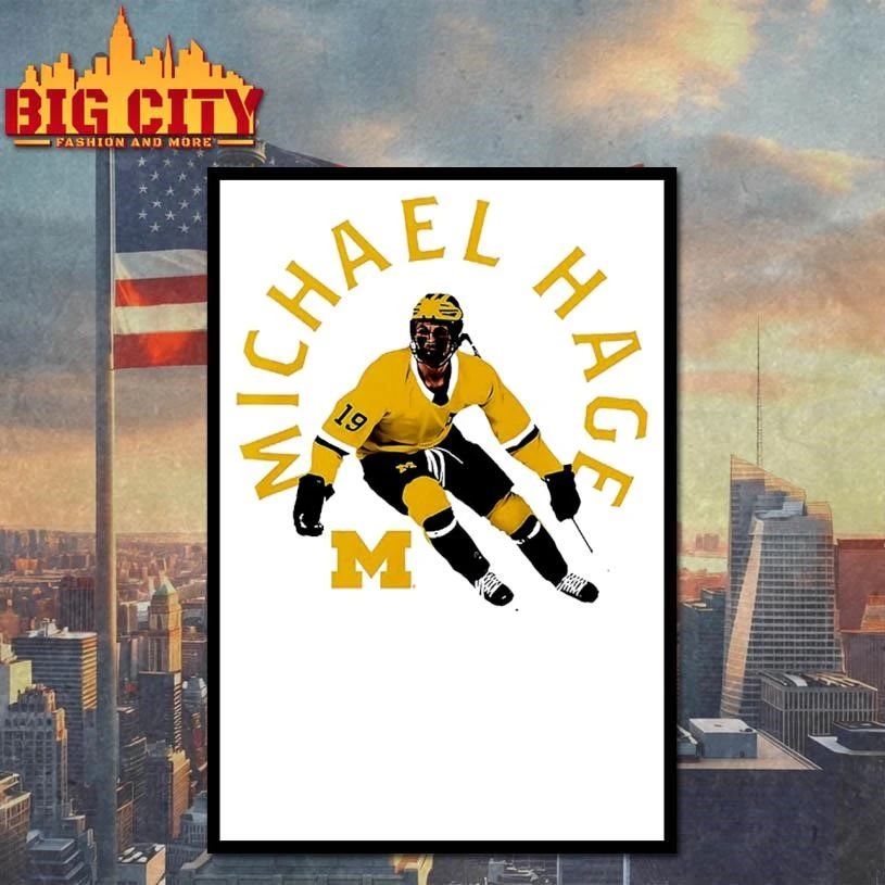 Michael Hage Michigan Wolverines hockey 2026 shirt