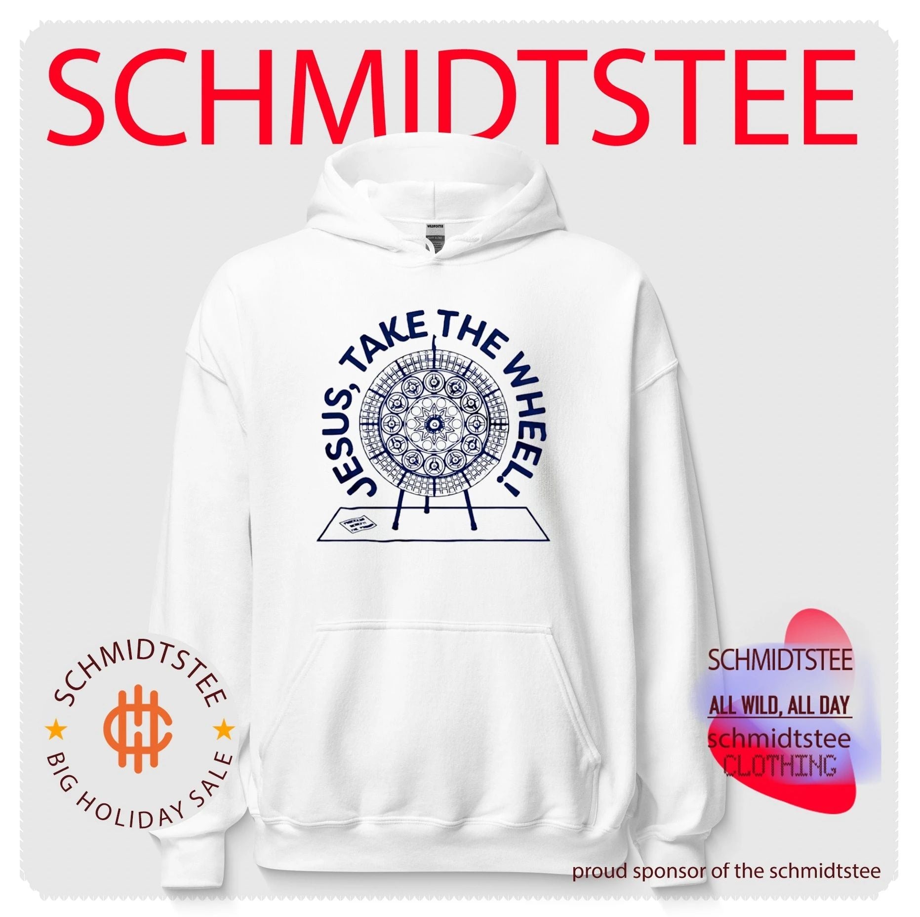 Jesus take the wheel wheel spin shirt