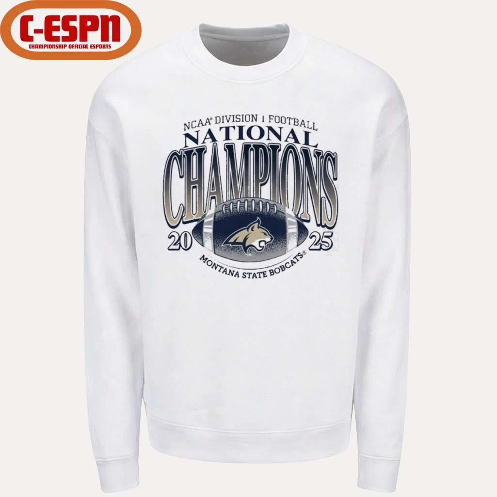 Montana State Bobcats 2025 NCAA Division I Football FCS National Champions T-Shirt