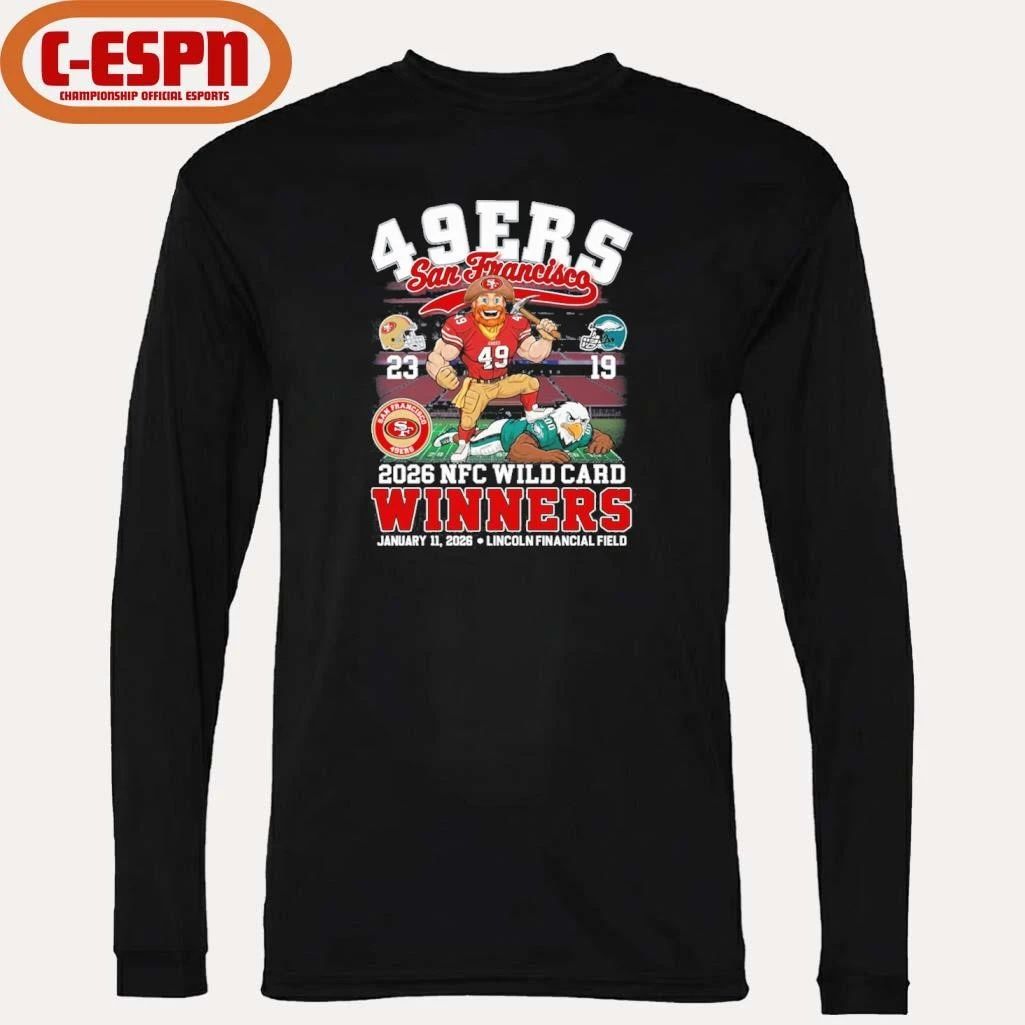 San Francisco 49s Mascot 2026 NFC Wild Card Winners Shirt