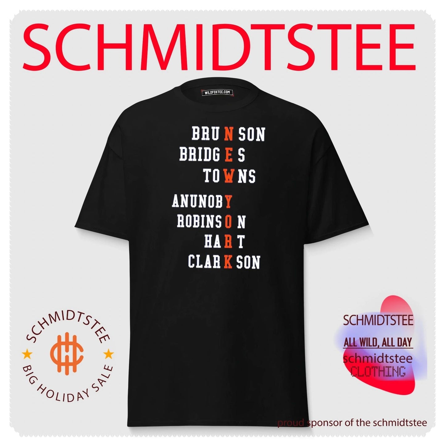 New York Knicks players names as team name shirt