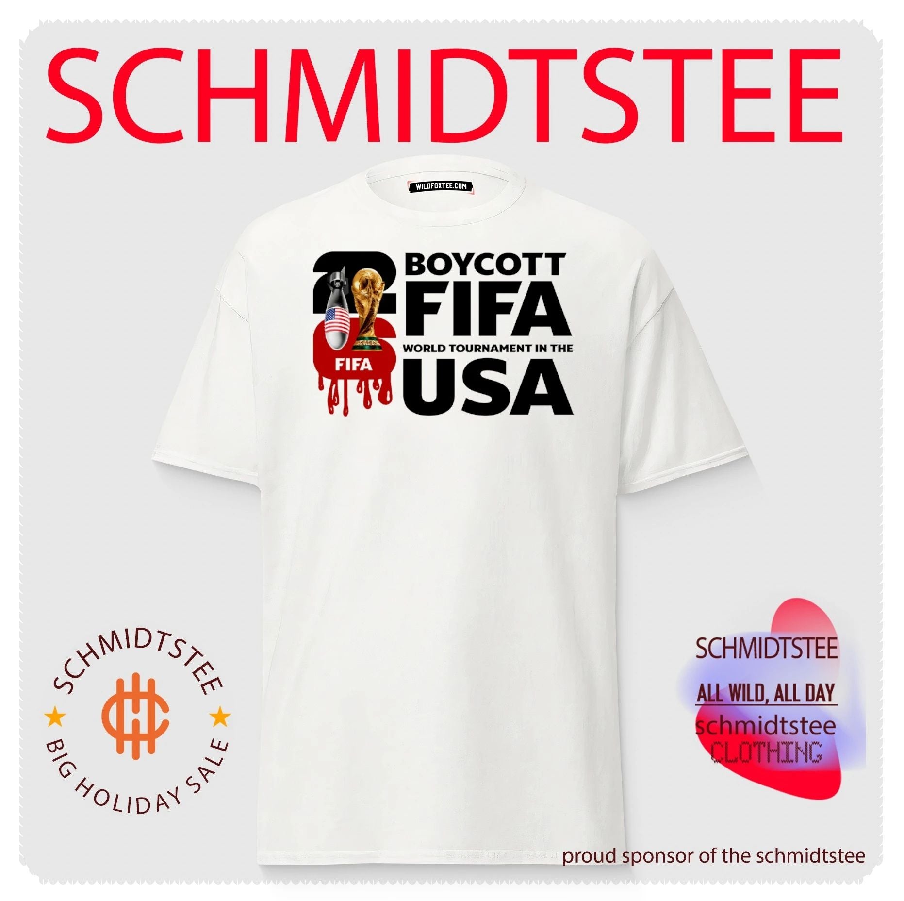 Boycott Fifa World Tournament in USA World Cup shirt