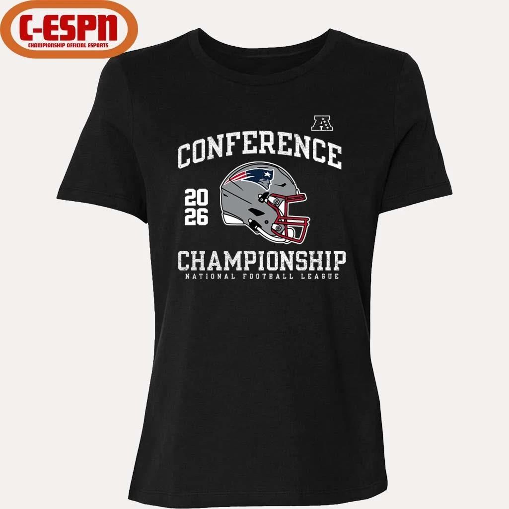 New England Patriots 2026 AFC Conference Championship Helmet T-Shirt