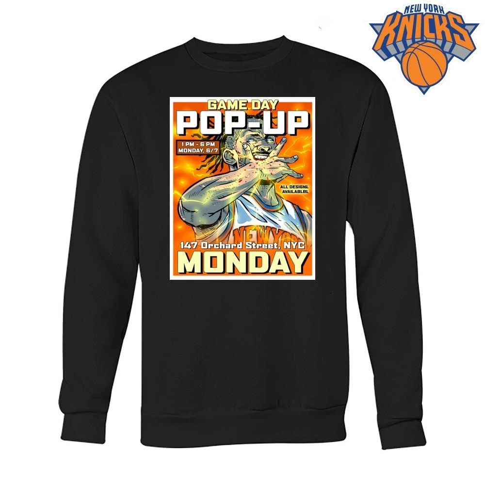 Game Day Pop Up 147 Orchard Street Monday New York Knicks Basketball Anime Graphic NBA Finals 2026 shirt