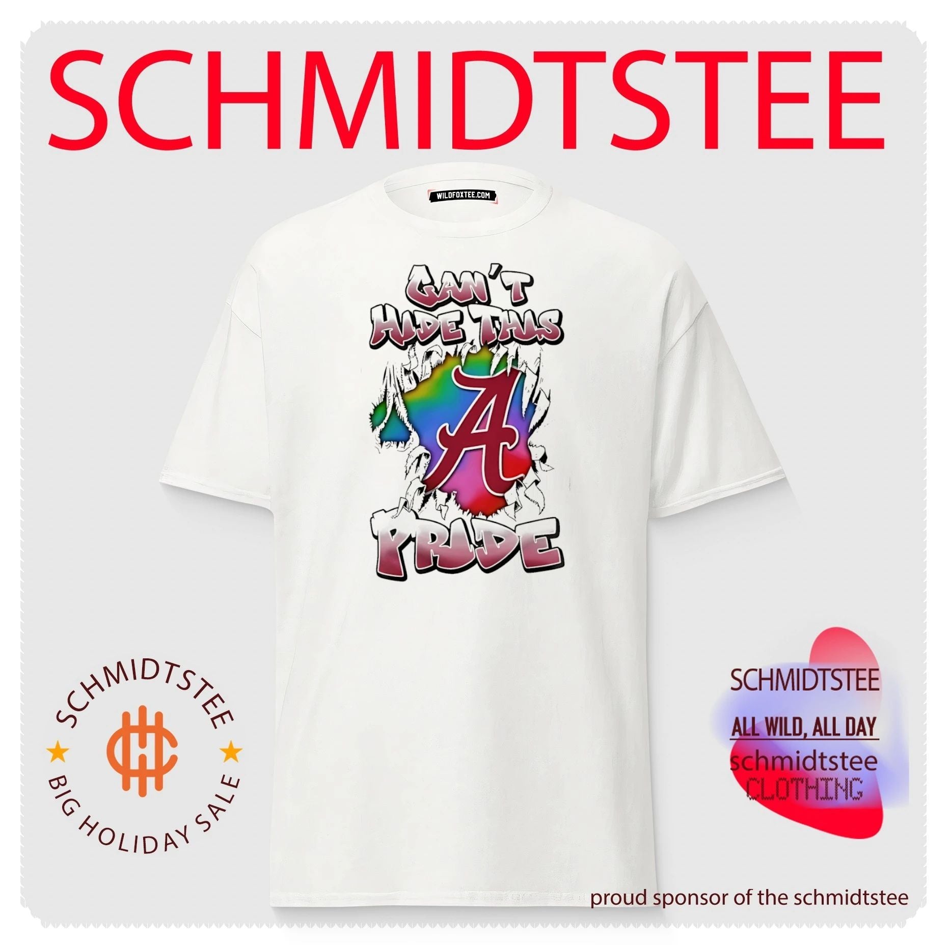 Alabama Crimson Tide can’t hide this pride logo shirt