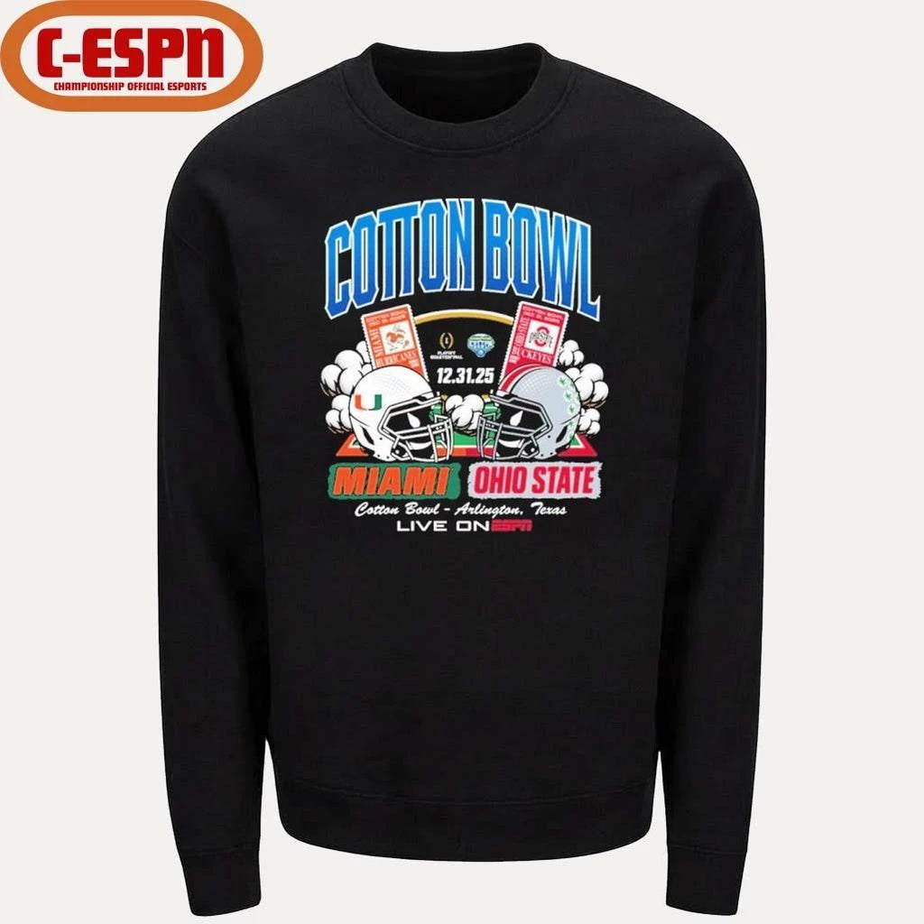 2025 Cotton Bowl Head to Head Miami Vs OSU Shirt
