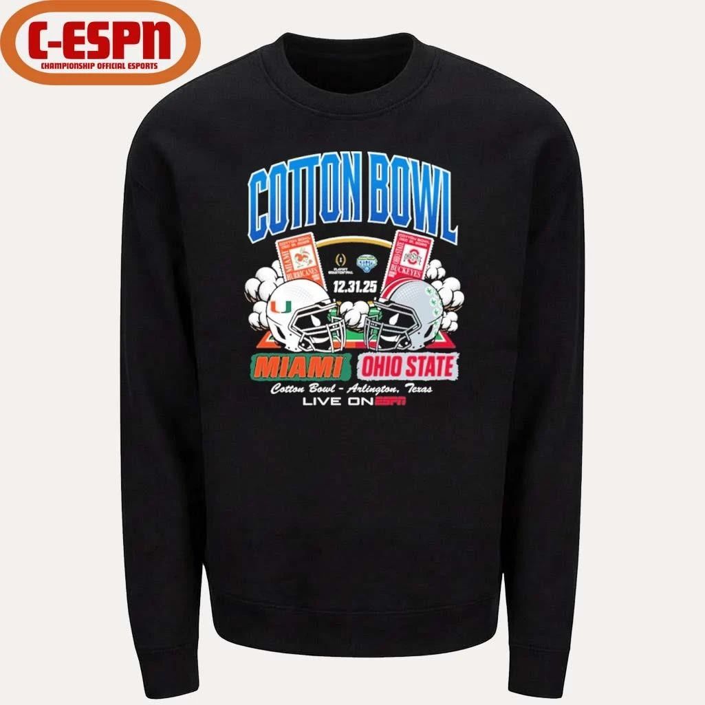 2025 Cotton Bowl Head to Head Miami Vs OSU Shirt
