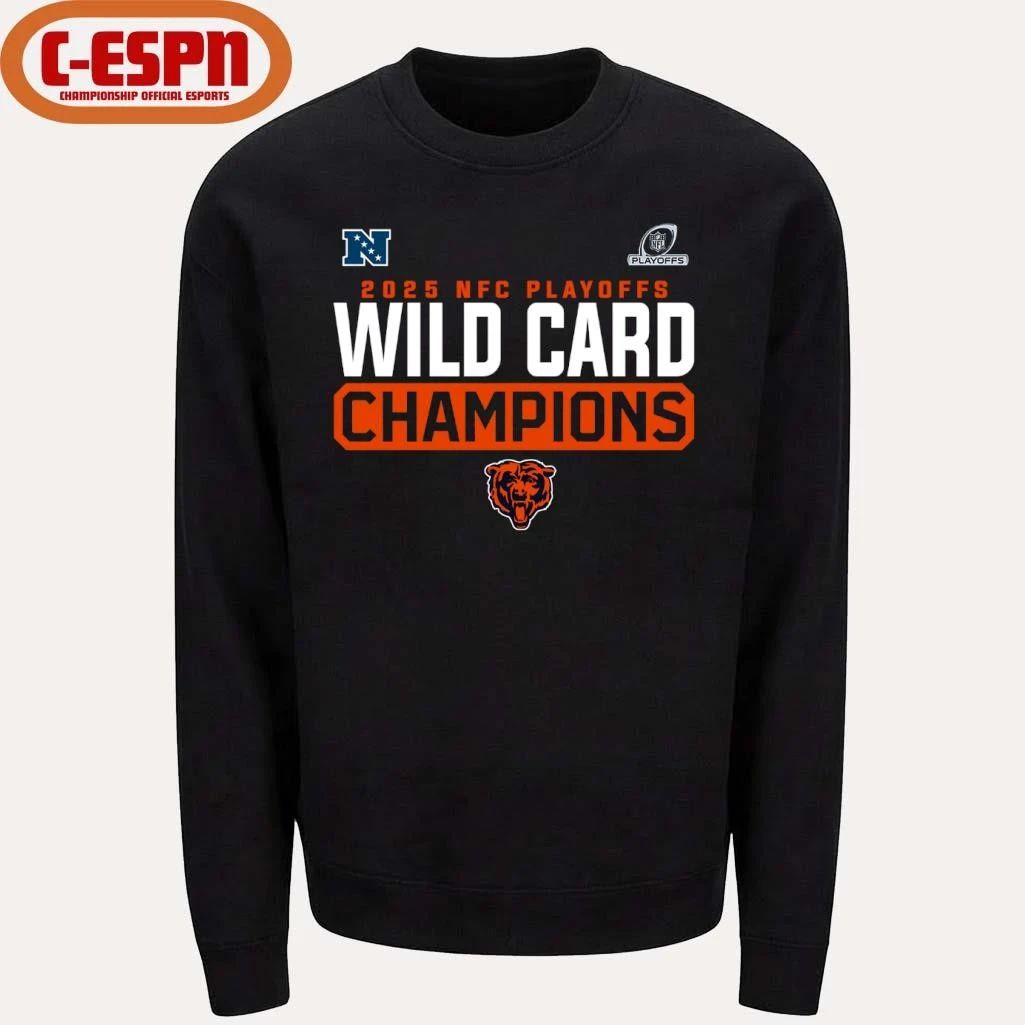 Chicago Bears 2025-26 NFC Wild Card Playoffs Champions Shirt