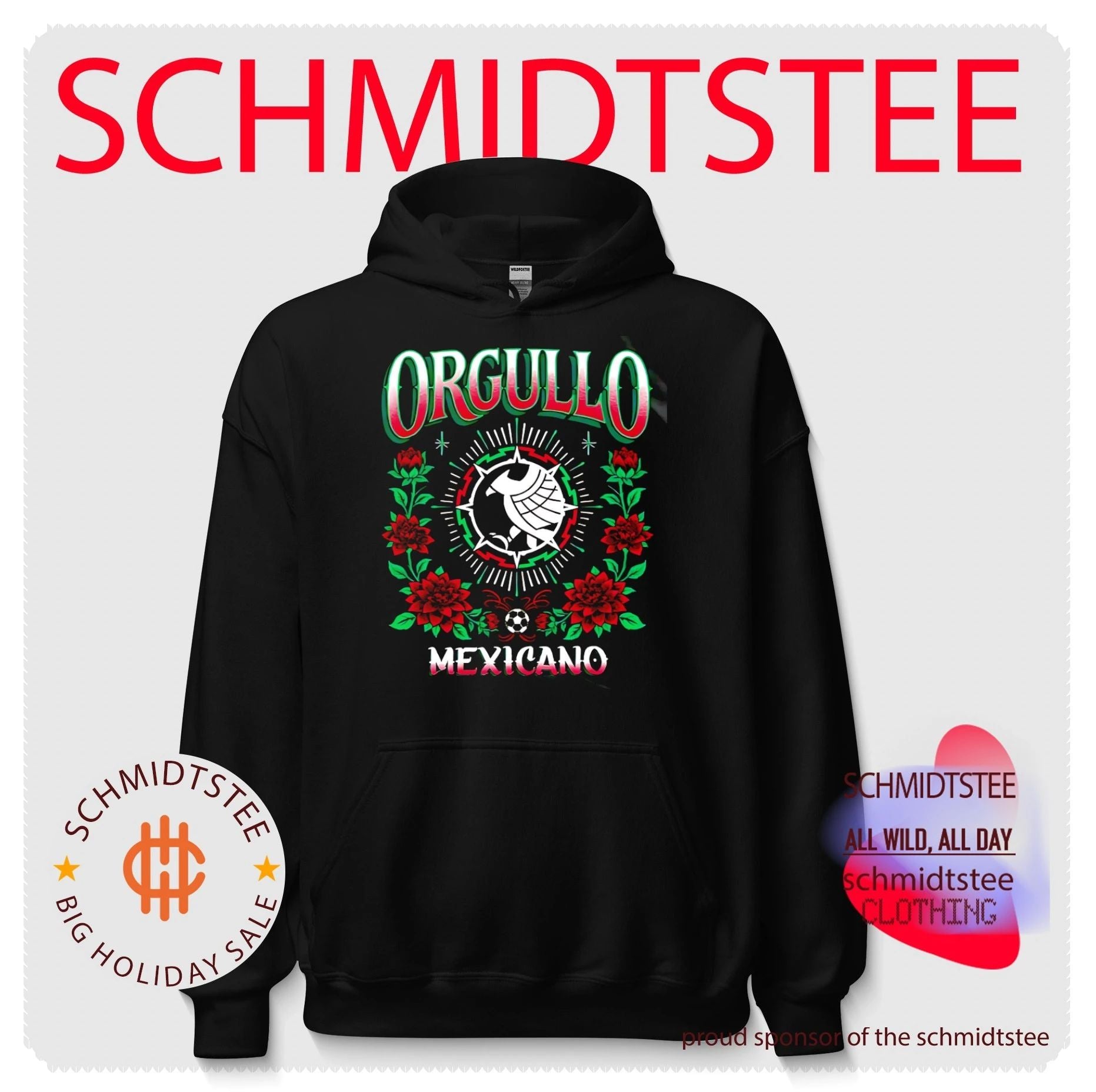 Orgullo Mexicano eagle crest graphic shirt