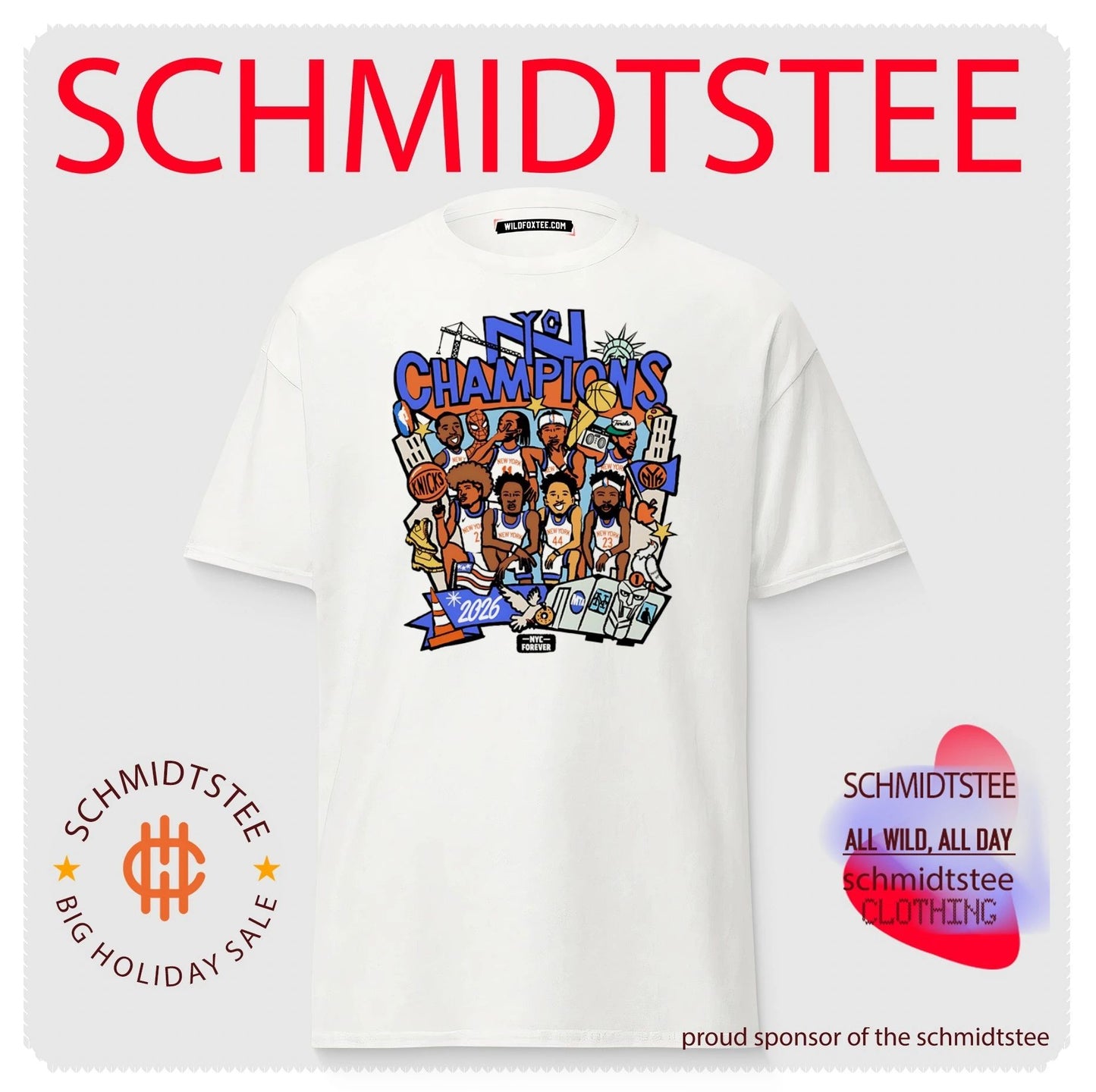 New York Knicks NYC NBA Champions 2026 paint shirt
