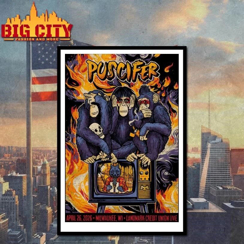 Puscifer 4-26-2026 Milwaukee WI Event Poster Shirt