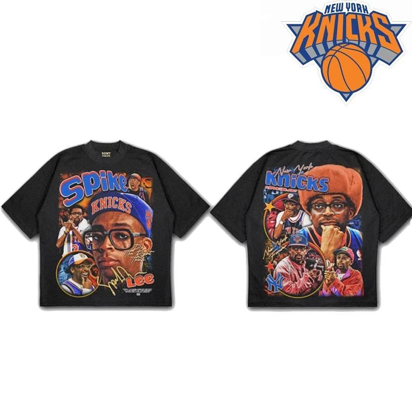 Spike Lee New York Knicks Vintage Bootleg Black Two Sided Shirt