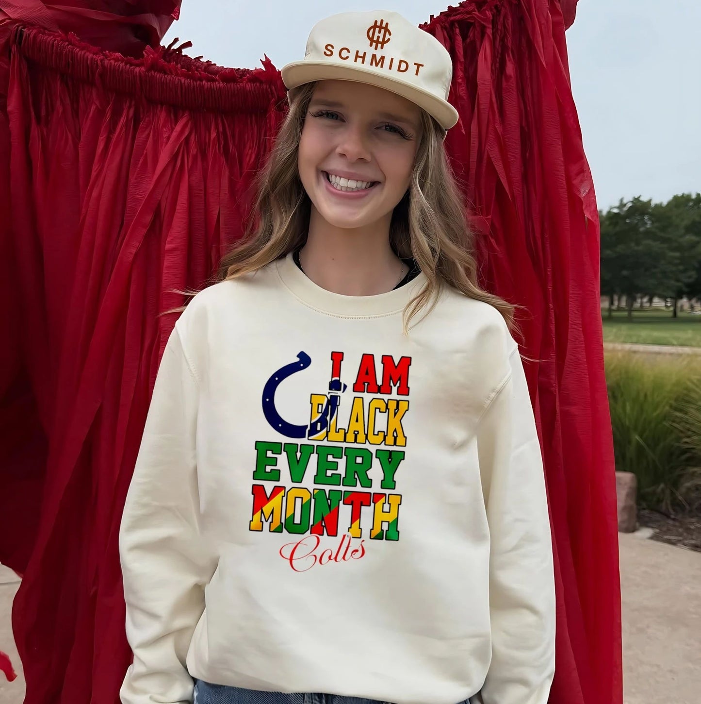 Indianapolis Colts I am Black Every Month Juneteenth logo shirt