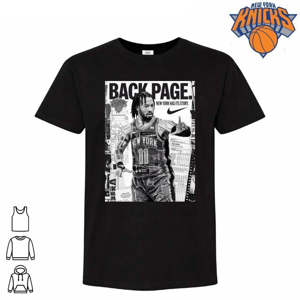 Jalen Brunson Back Page New York Knicks Newspaper Collage Newspaper Art NBA Finals 2026 Shirt