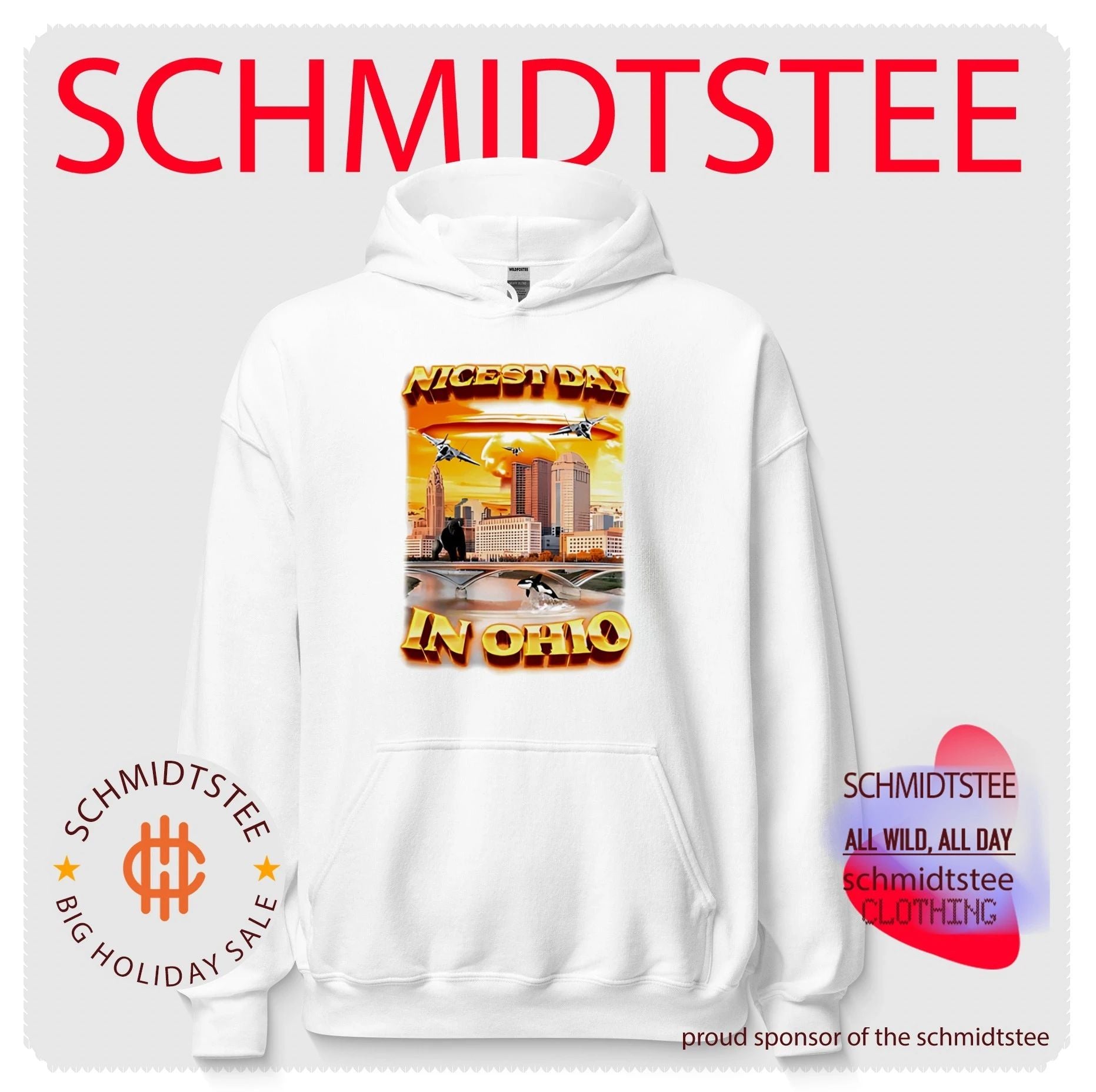 Nicest day in Ohio cityscape scene graphic shirt