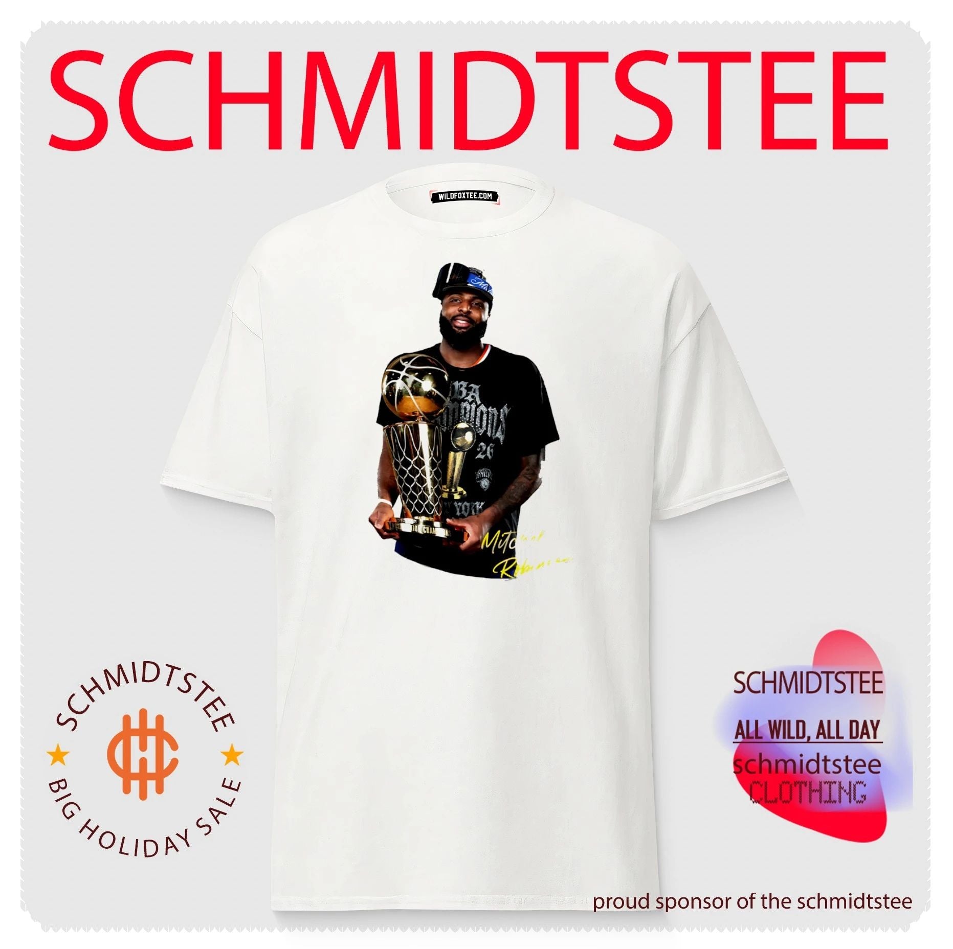Mitchell Robinson New York Knicks 2026 Nba Champions Holding Trophy shirt