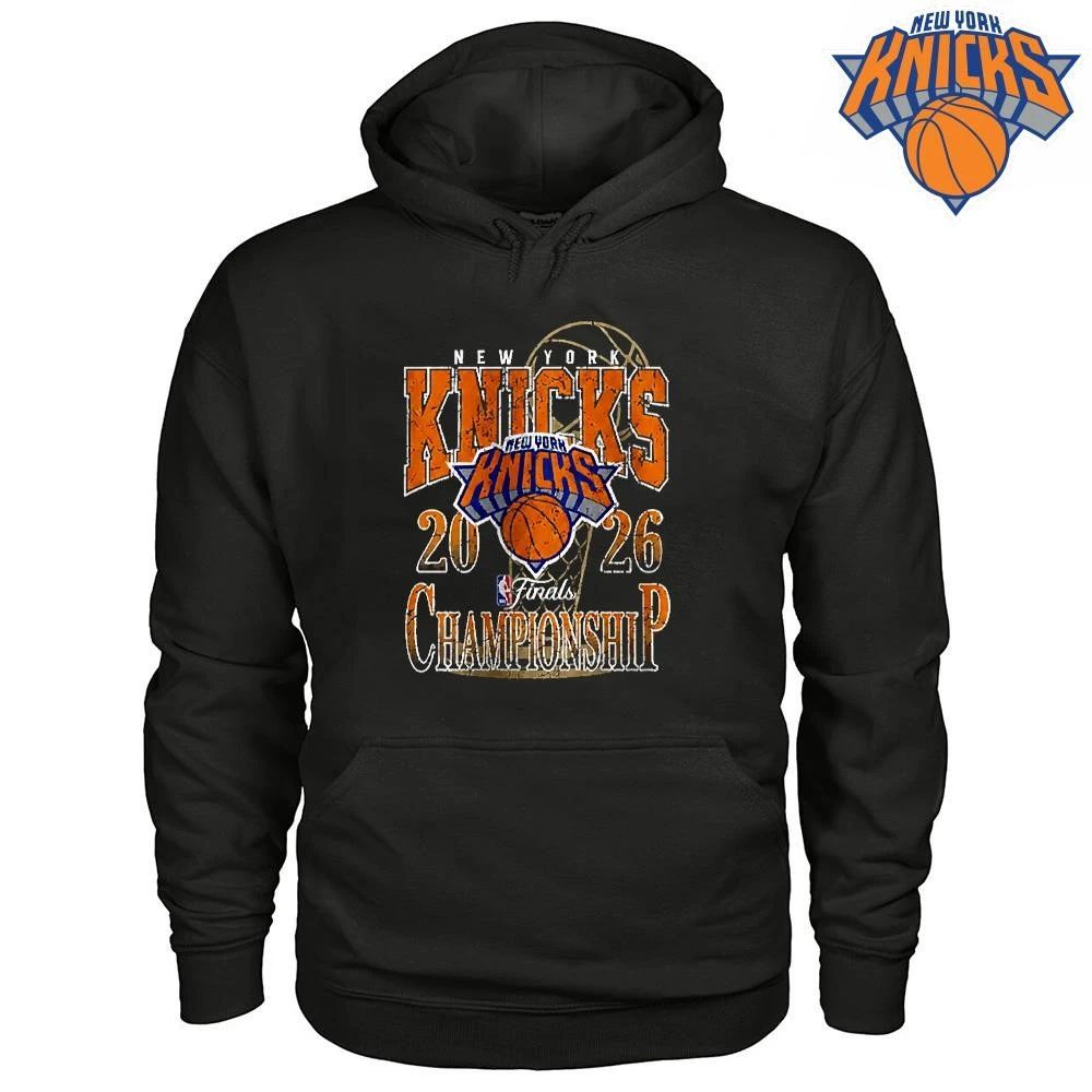 New York Knicks Champions NBA 2026 Finals Championship Vintage Distressed Logo Shirt
