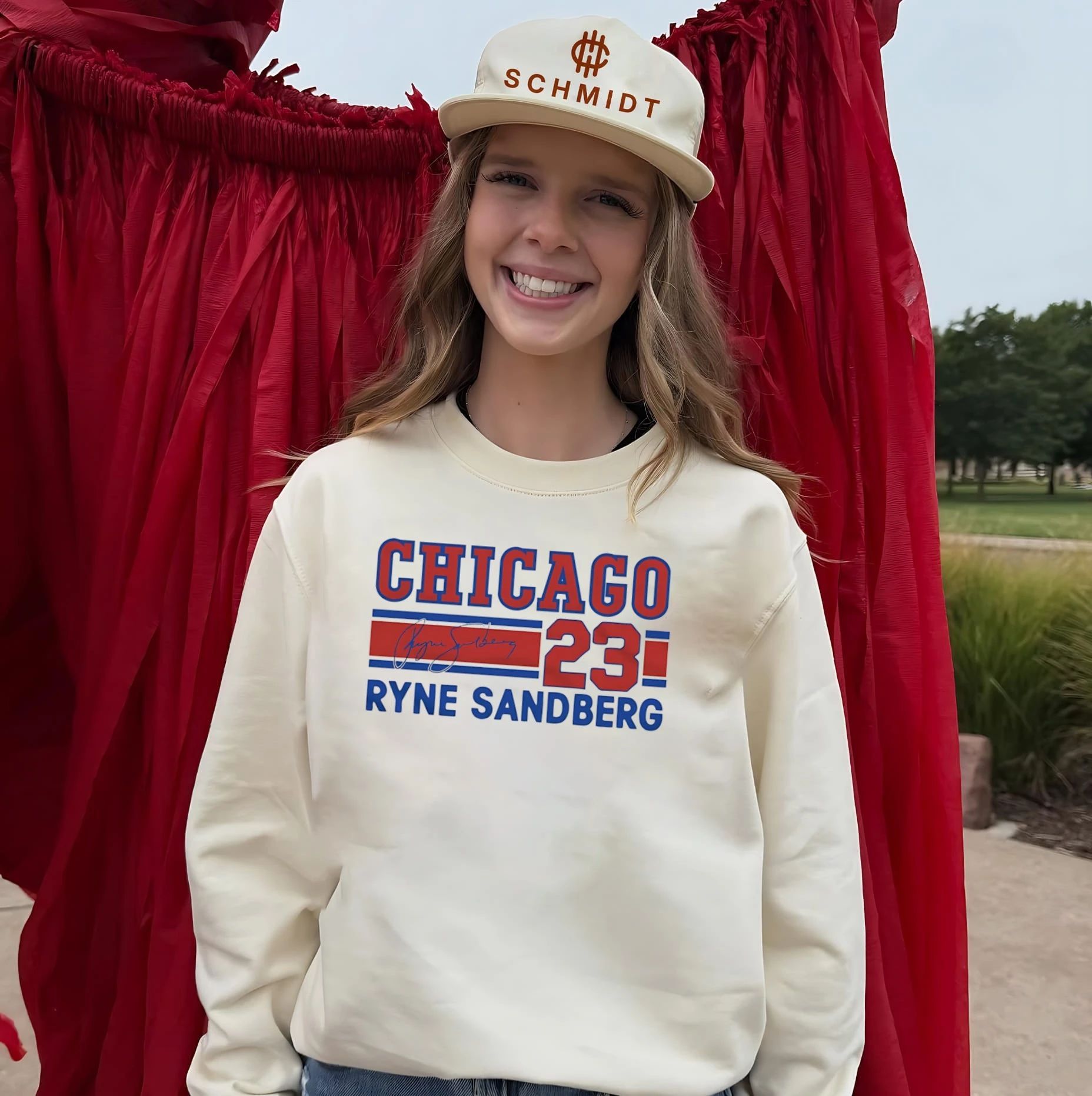 Chicago Cubs Ryne Sandberg Signature Name & Number shirt