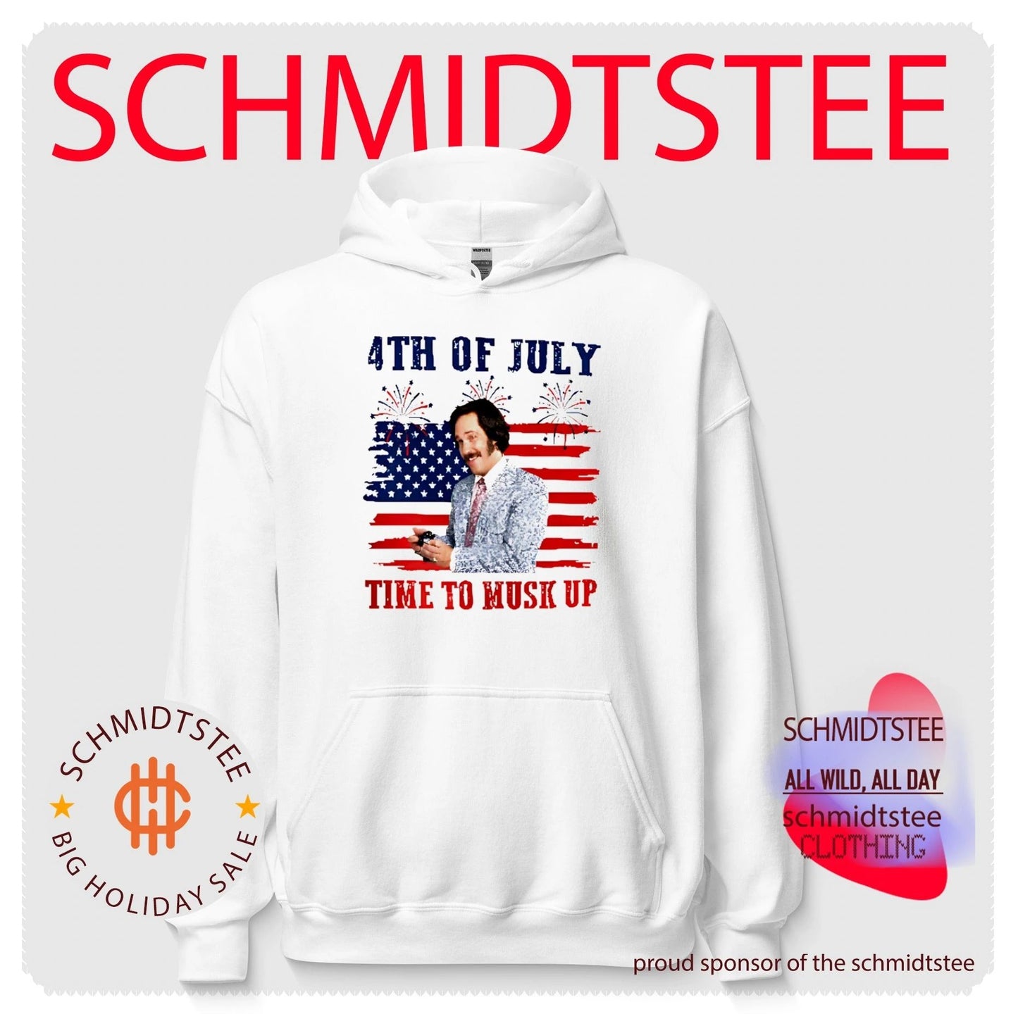 Brian FanBrian Fantana Time To Musk Up Funny Anchorman 4th of July shirt