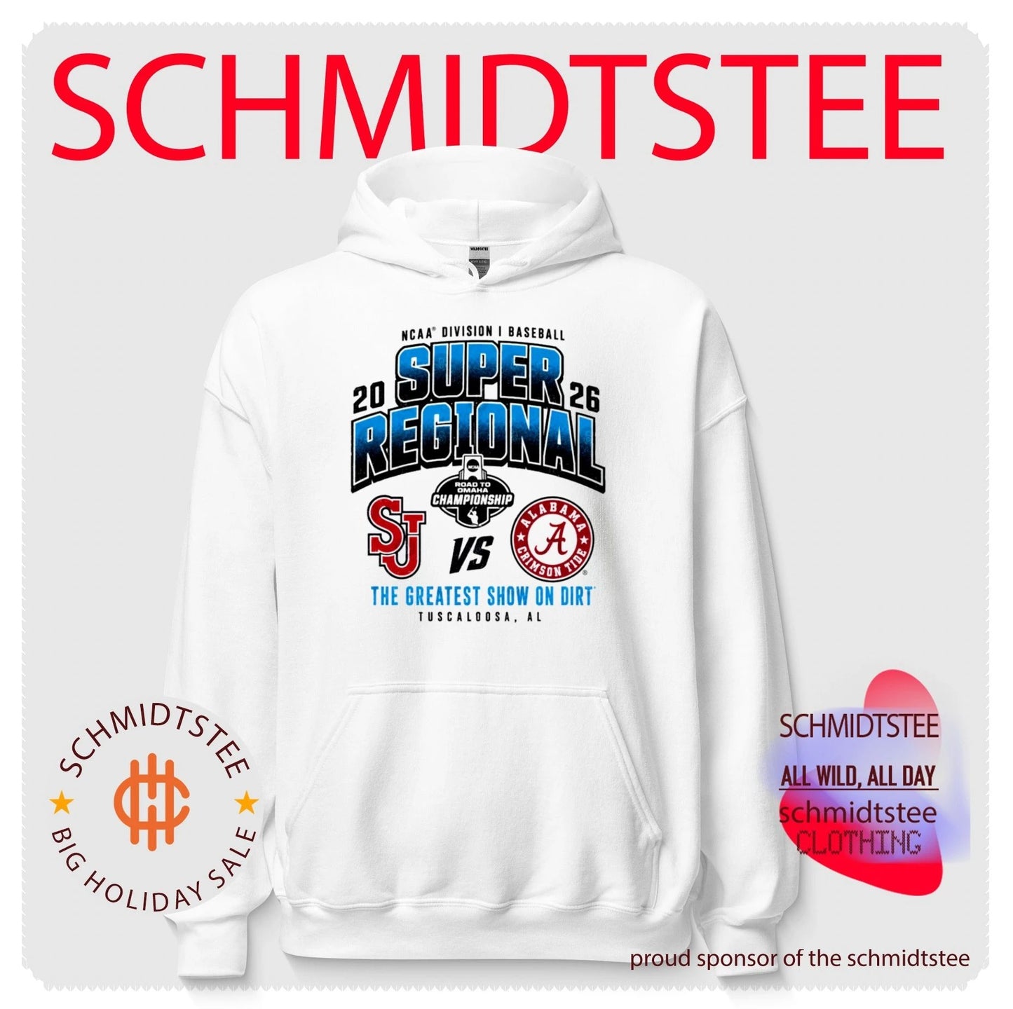 St John’s Red Storm vs Alabama Crimson Tide 2026 NCAA Division I Baseball Super Regional The Greatest Show On Dirt shirt