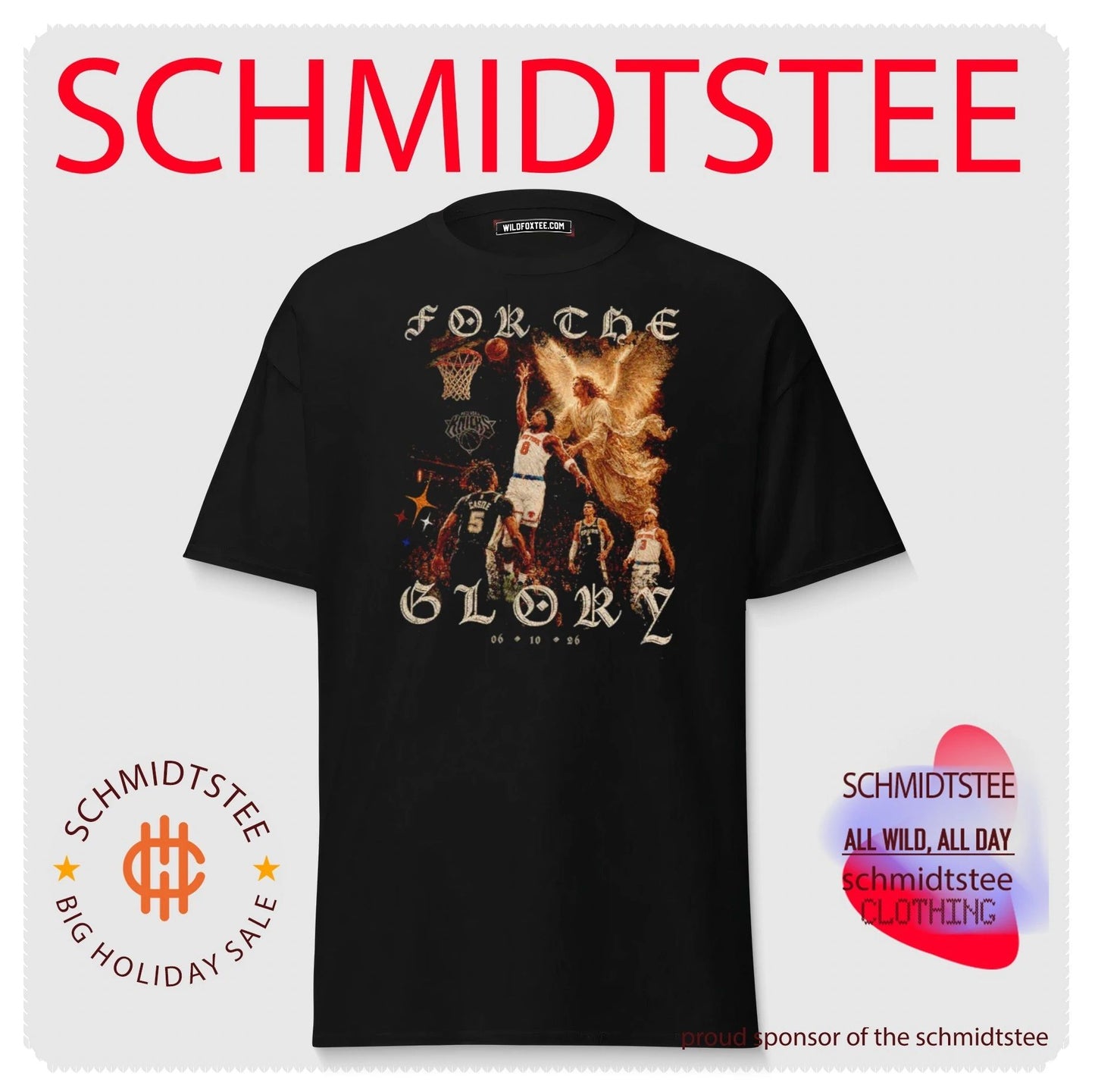 For The Glory OG Anunoby New York Knicks 2026 NBA World Champions shirt