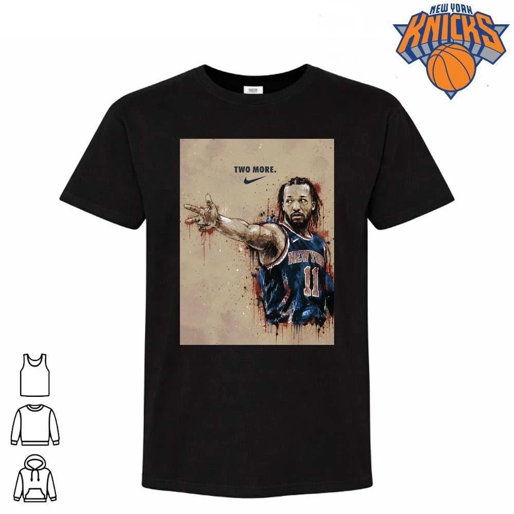 Jalen Brunson New York Knicks TWO MORE Watercolor Splatter Art NBA Finals 2026 Shirt