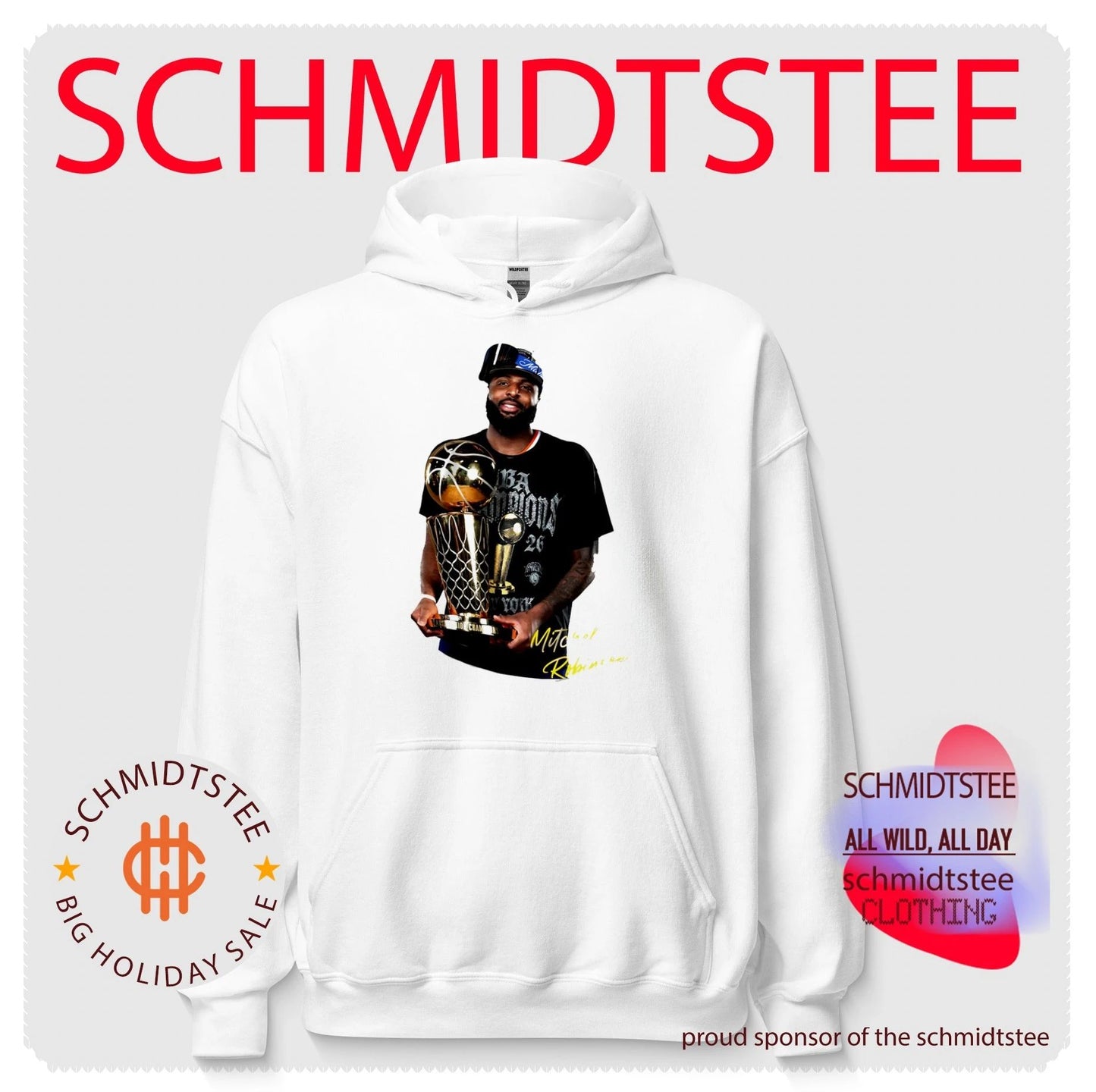 Mitchell Robinson New York Knicks 2026 Nba Champions Holding Trophy shirt