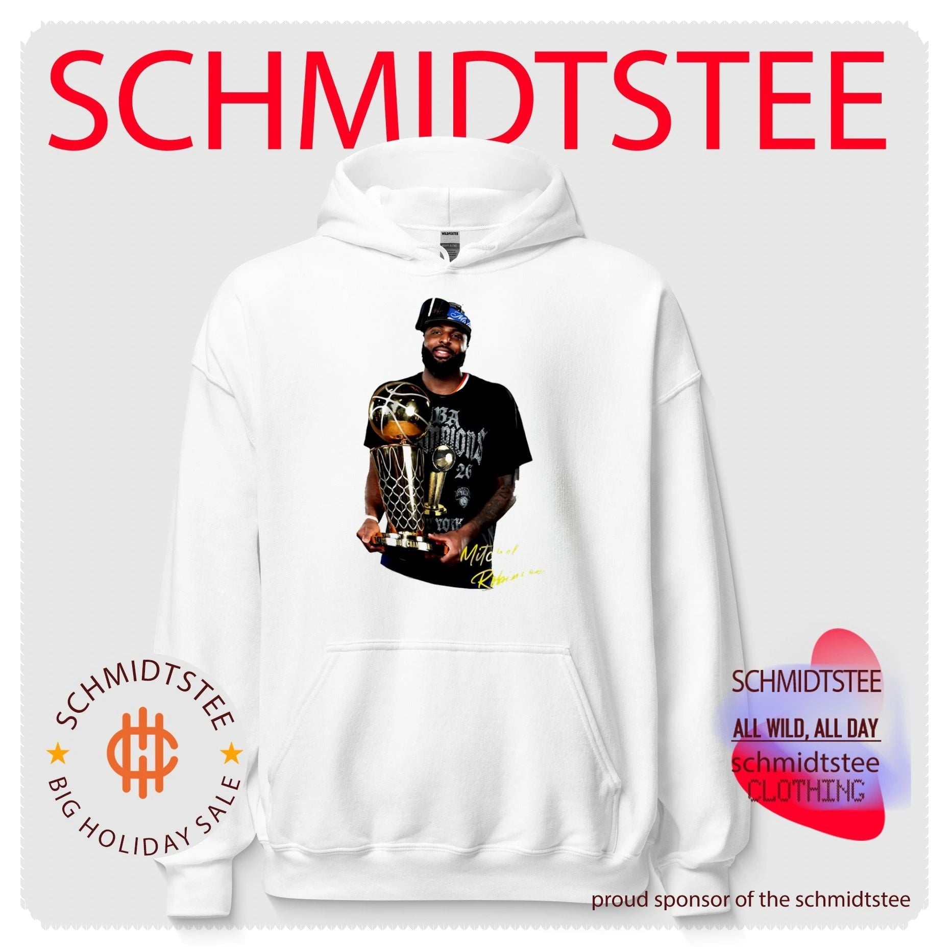 Mitchell Robinson New York Knicks 2026 Nba Champions Holding Trophy shirt