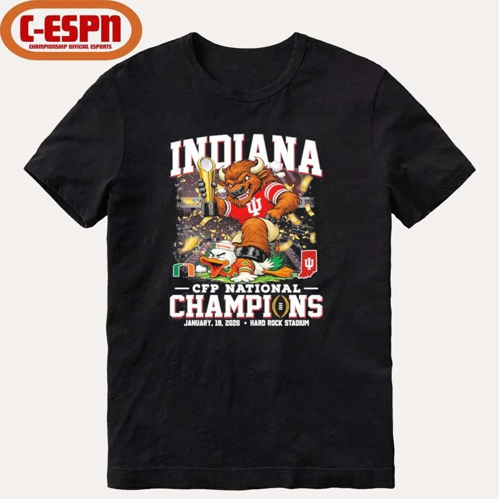 Indiana Hoosiers Beat Miami Hurricanes CFP National Champions Shirt