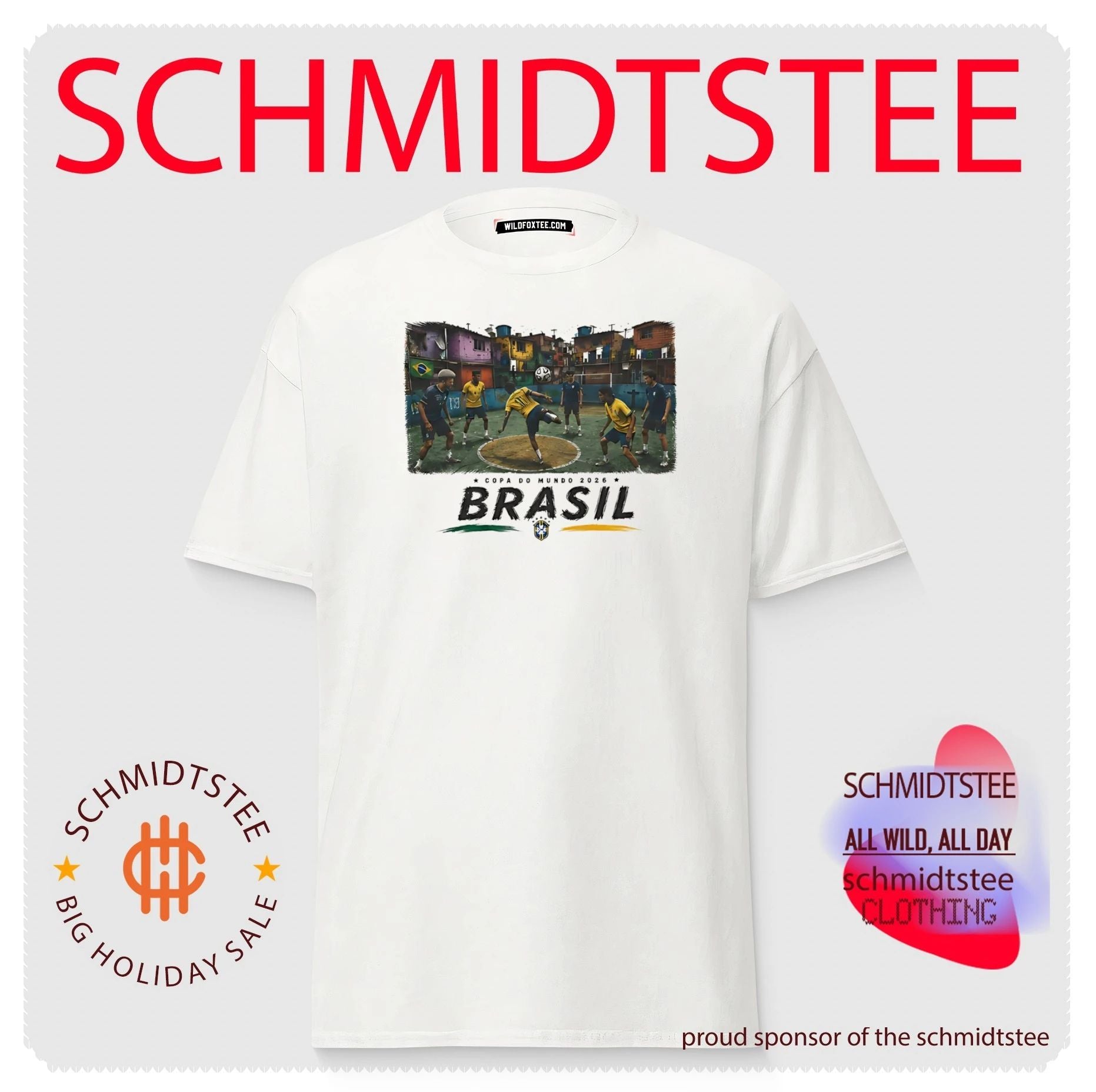 Brasil Copa do Mundo 2026 soccer player illustrated shirt