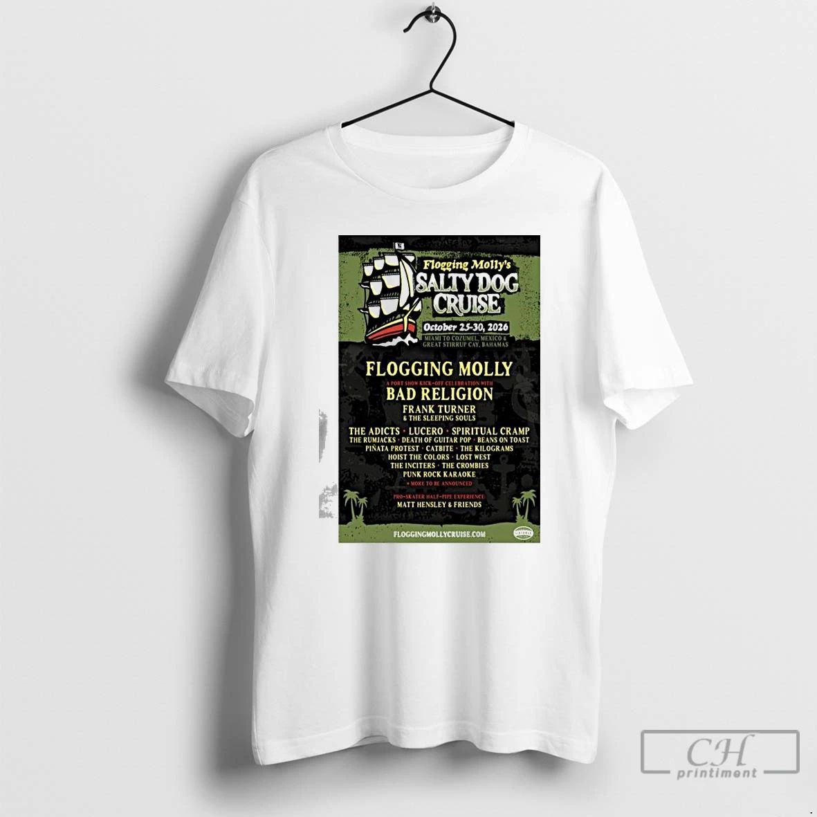 Premium Flogging Mollys Salty Dog Cruise October 25 30 2026 Concert T Shirts