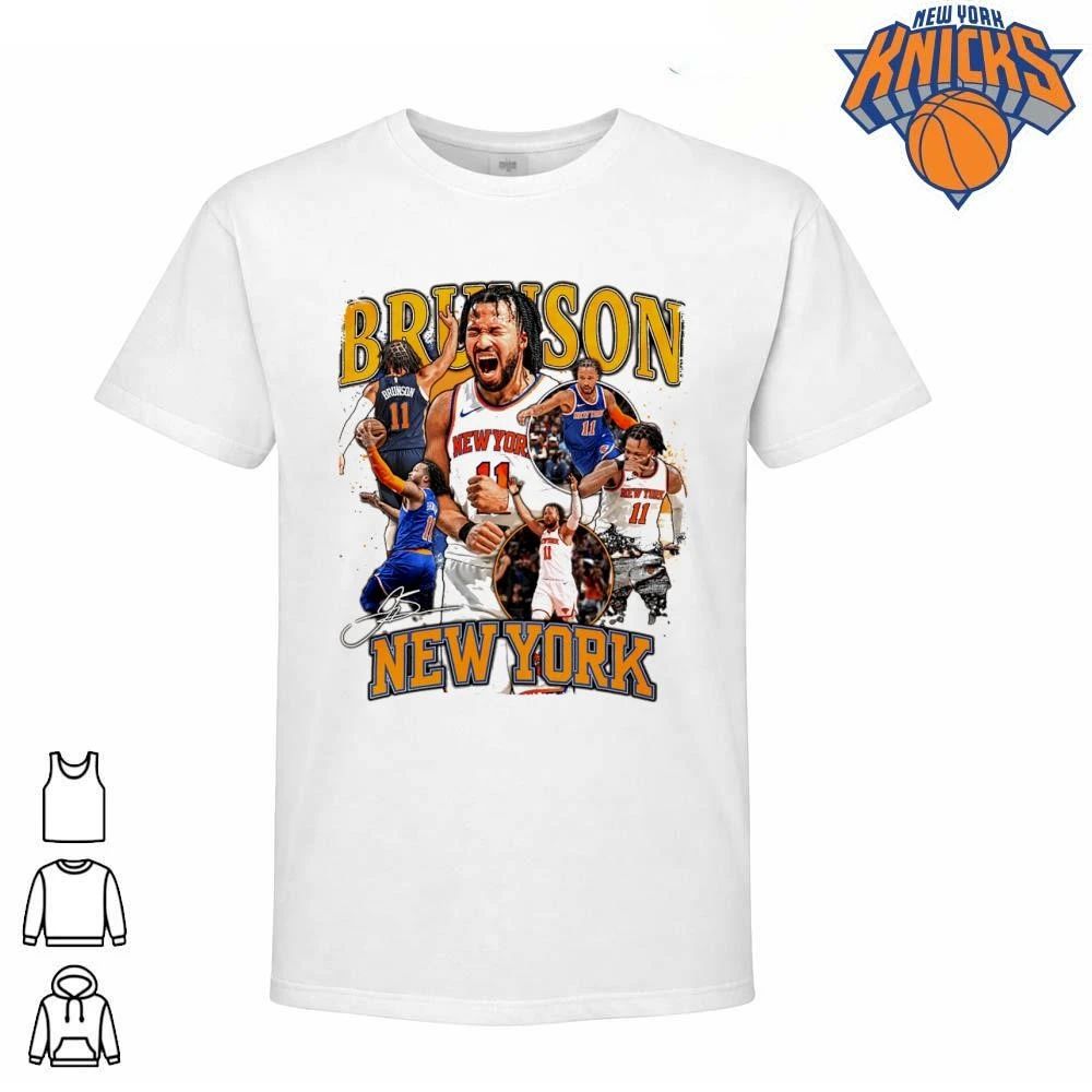 Jalen Brunson New York Knicks Signature Graphic Bootleg Retro Vintage NBA Finals 2026 Shirt
