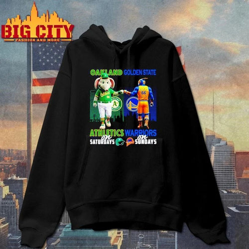 Athletics on saturdays vs Golden State Warriors on sundays city skyline Shirt