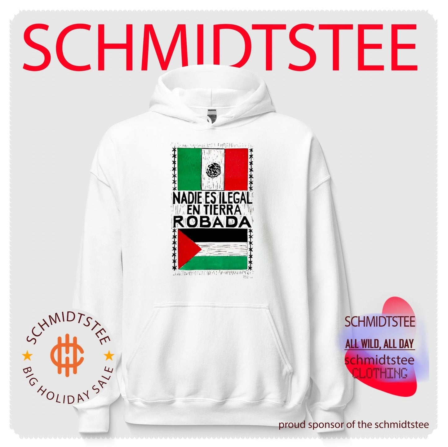 Nadie es ilegal en tierra robada Italian flag shirt