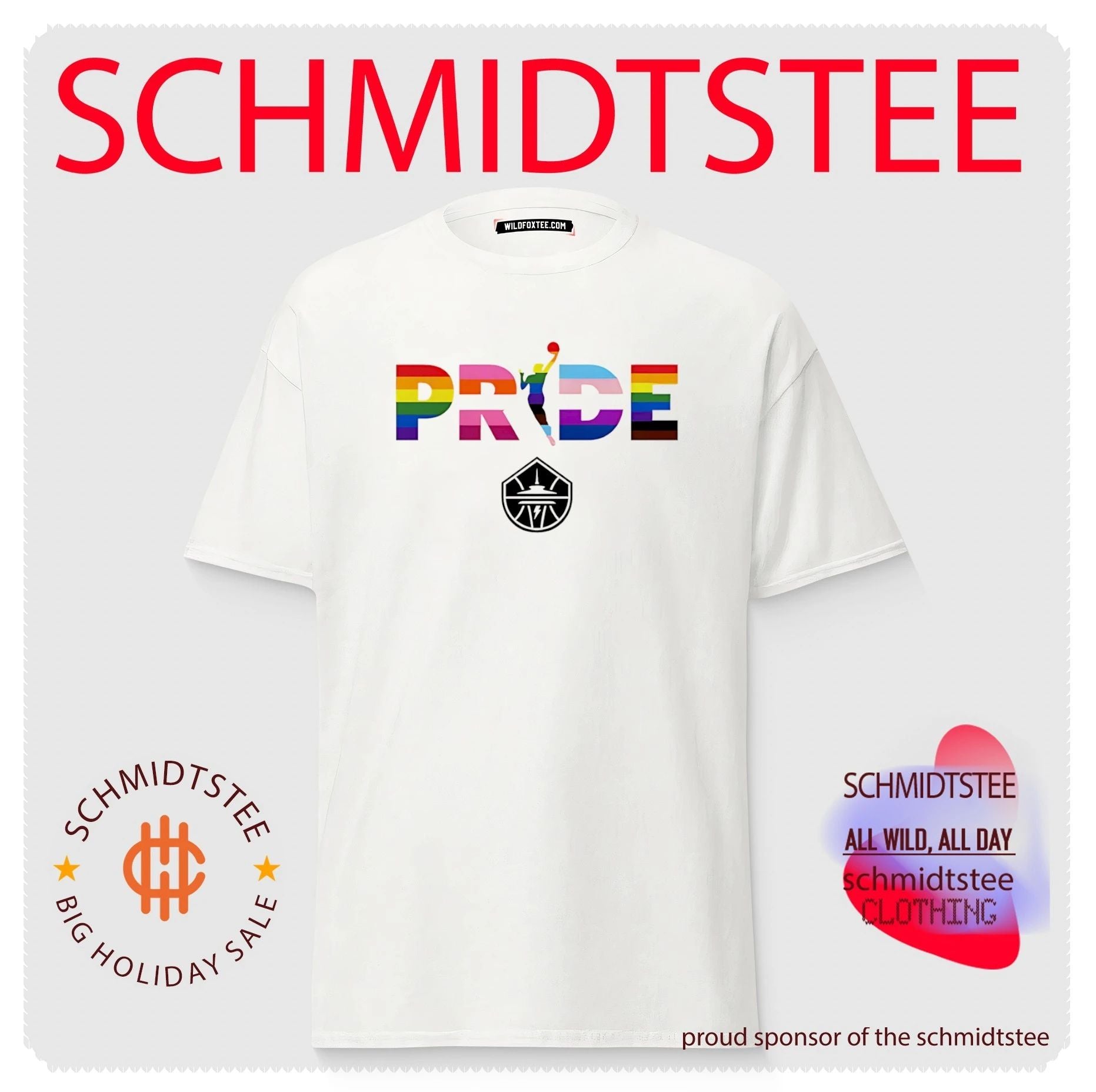 Seattle Storm WNBA pride stripes shirt