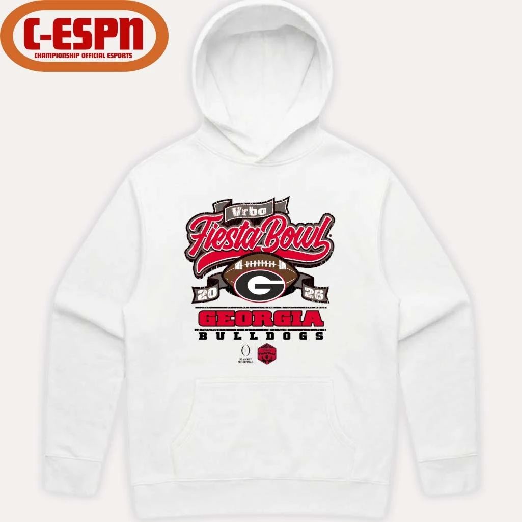 Georgia Bulldogs CFP Semifinal 2026 Vrbo Fiesta Bowl Scripted Shirt