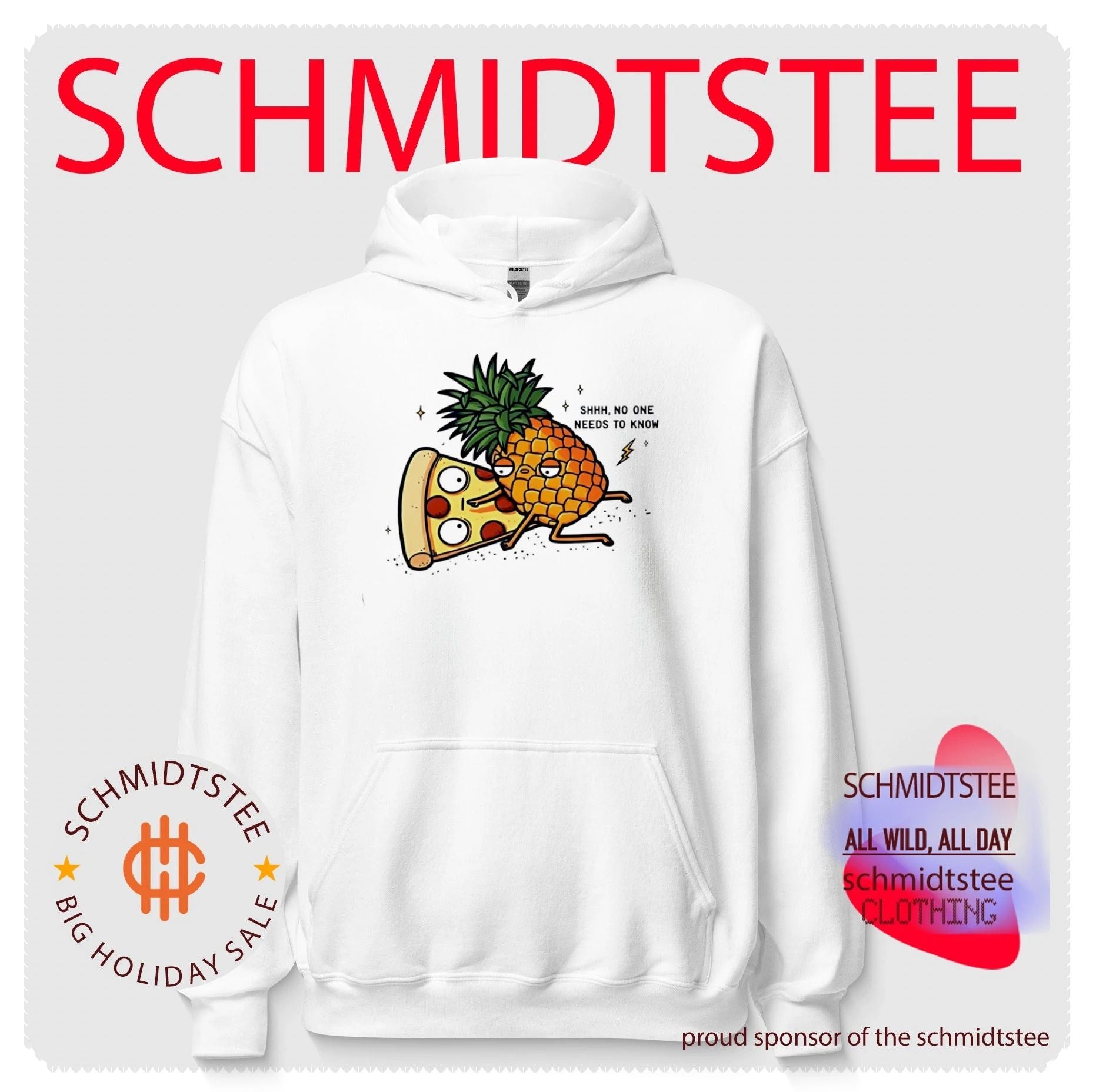 Pineapple and Pizza SHHH no one needs to know shirt