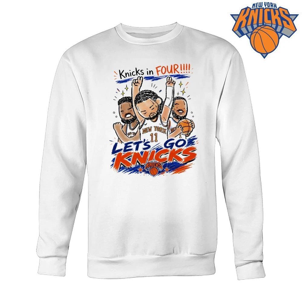 New York Knicks Knicks In Four Let’s Go Knicks NBA Finals 2026 Graphic Shirt