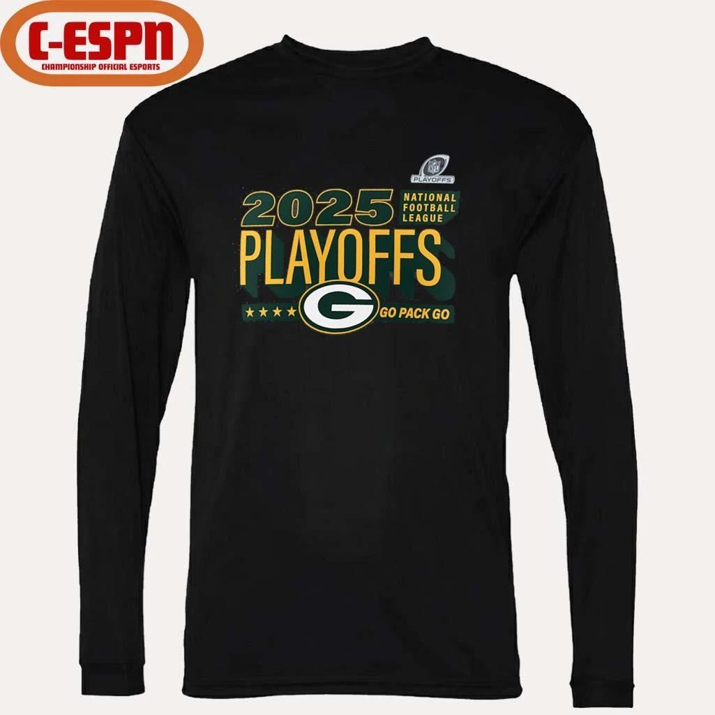 Green Bay Packers Go Pack Go 2025 NFL Playoffs Ready T-Shirt