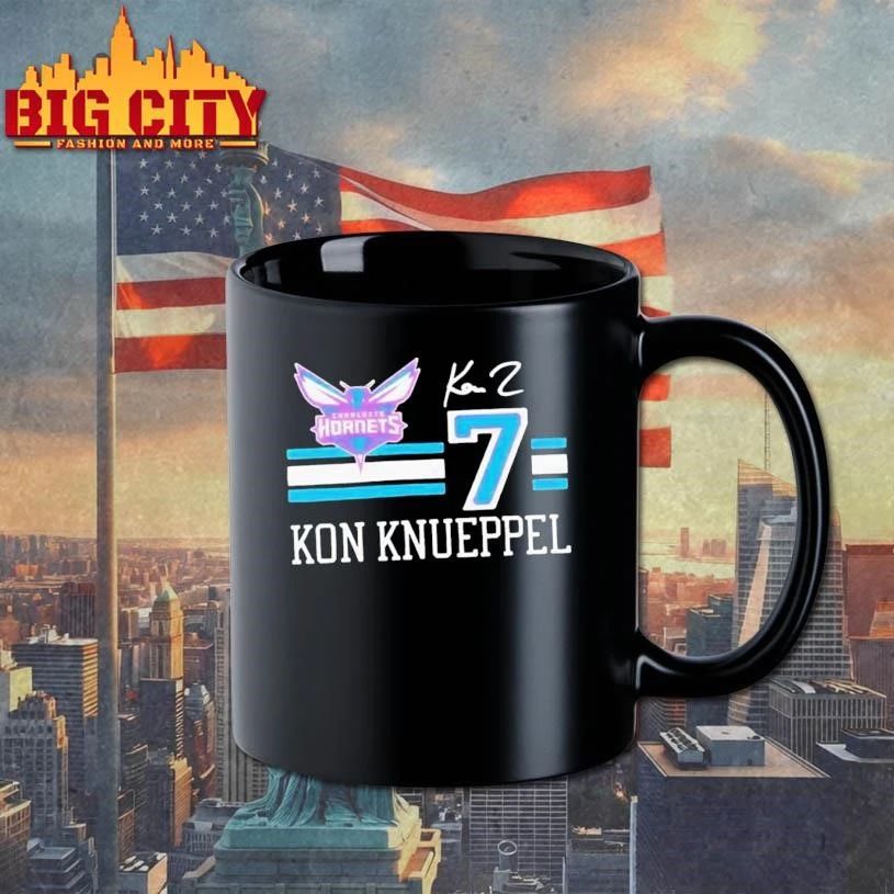 Kon Knueppel 7 Charlotte Hornets 2026 NBA Playoff signature Shirt