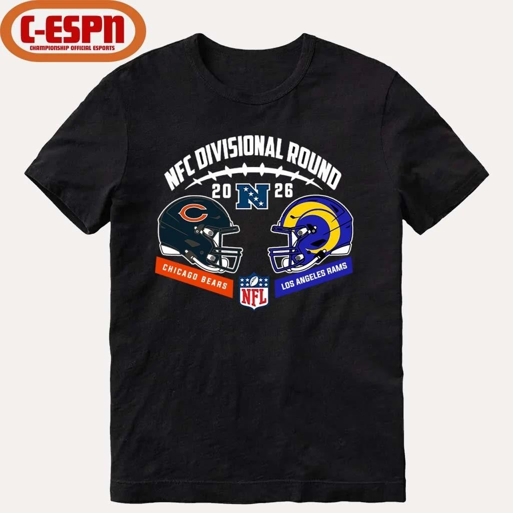 Chicago Bears Vs Los Angeles Rams 2026 NFC Divisional Round Matchup T-Shirt